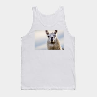 Cute Alpaca Portrait Wall Art Photograph Tank Top